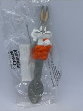 NOS VTG 2000 Kraft Bugs Bunny Looney Tunes Toy Talking Spoon Warner Bros. *READ*
